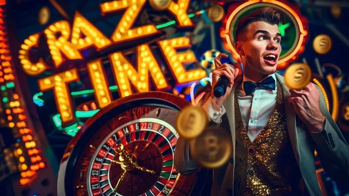 BGD55 Crazy Time colorful wheel preview showing multiple bonus segments and payouts BGD55 Crazy Time colorful wheel preview